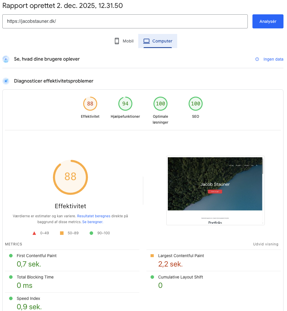 Page insights