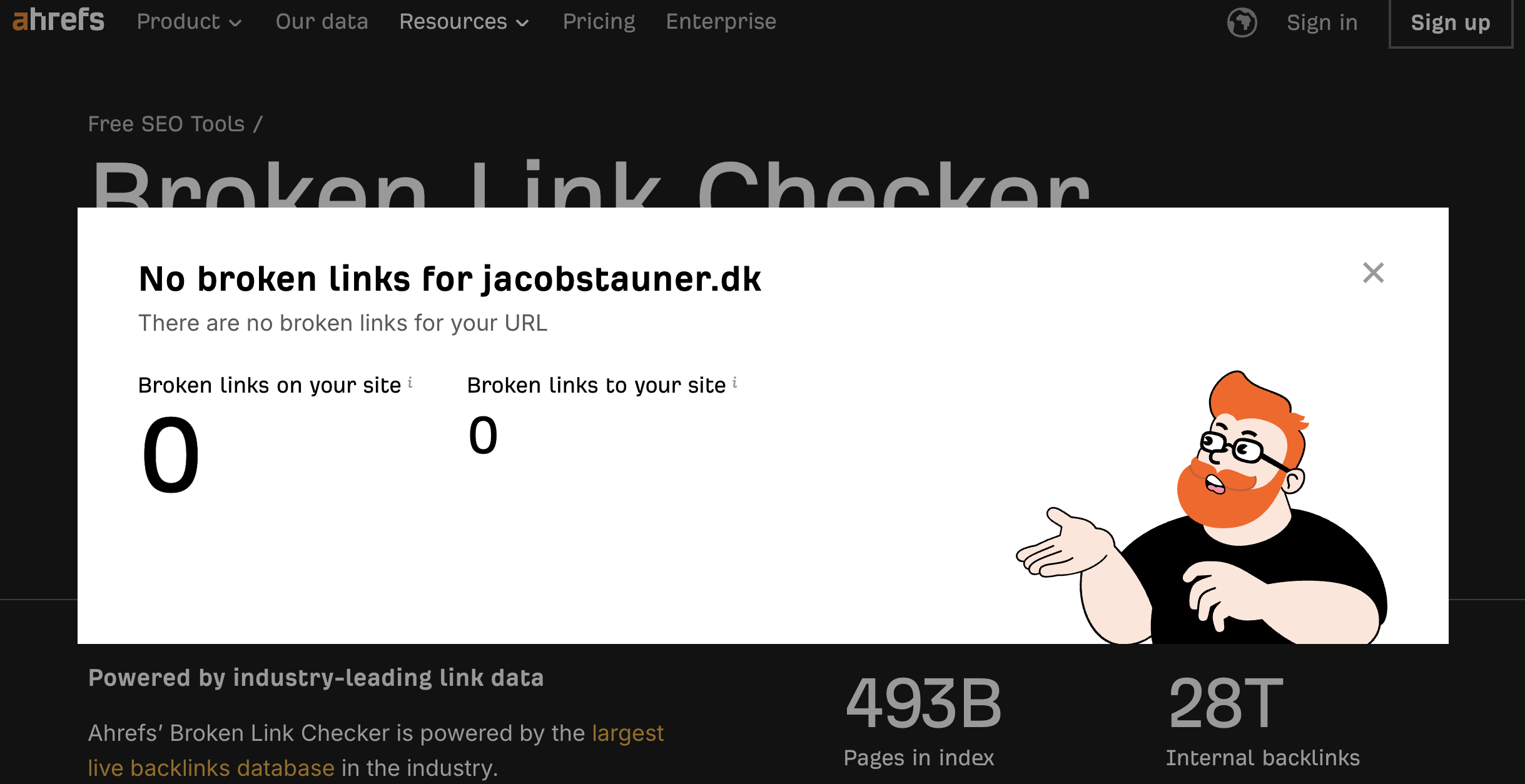 Broken links